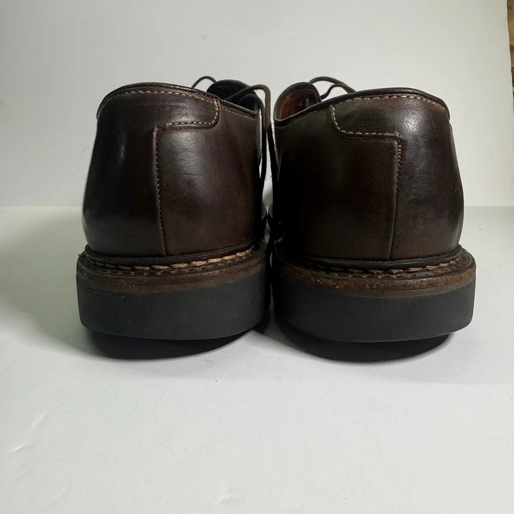 Allen Edmonds Berkshire Derby Shoes Mens 9 B Brown Leather Two Tone USA 4544